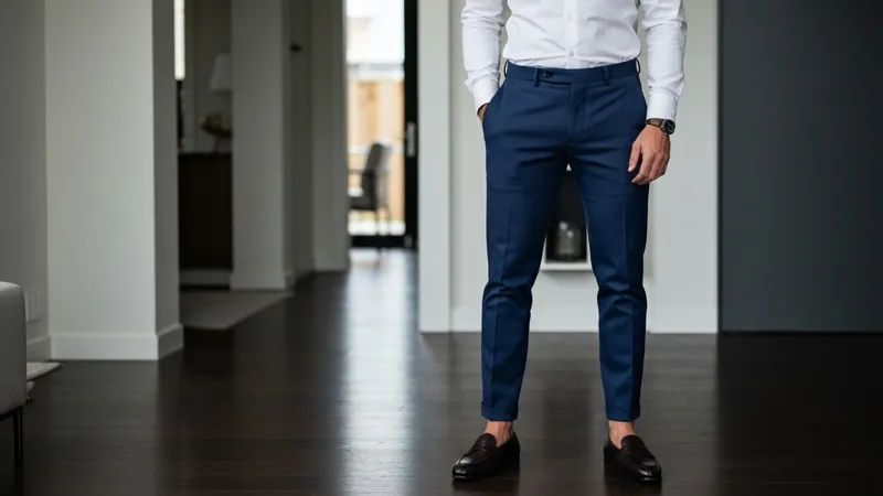 Détail des finitions d'un mocassin homme en cuir